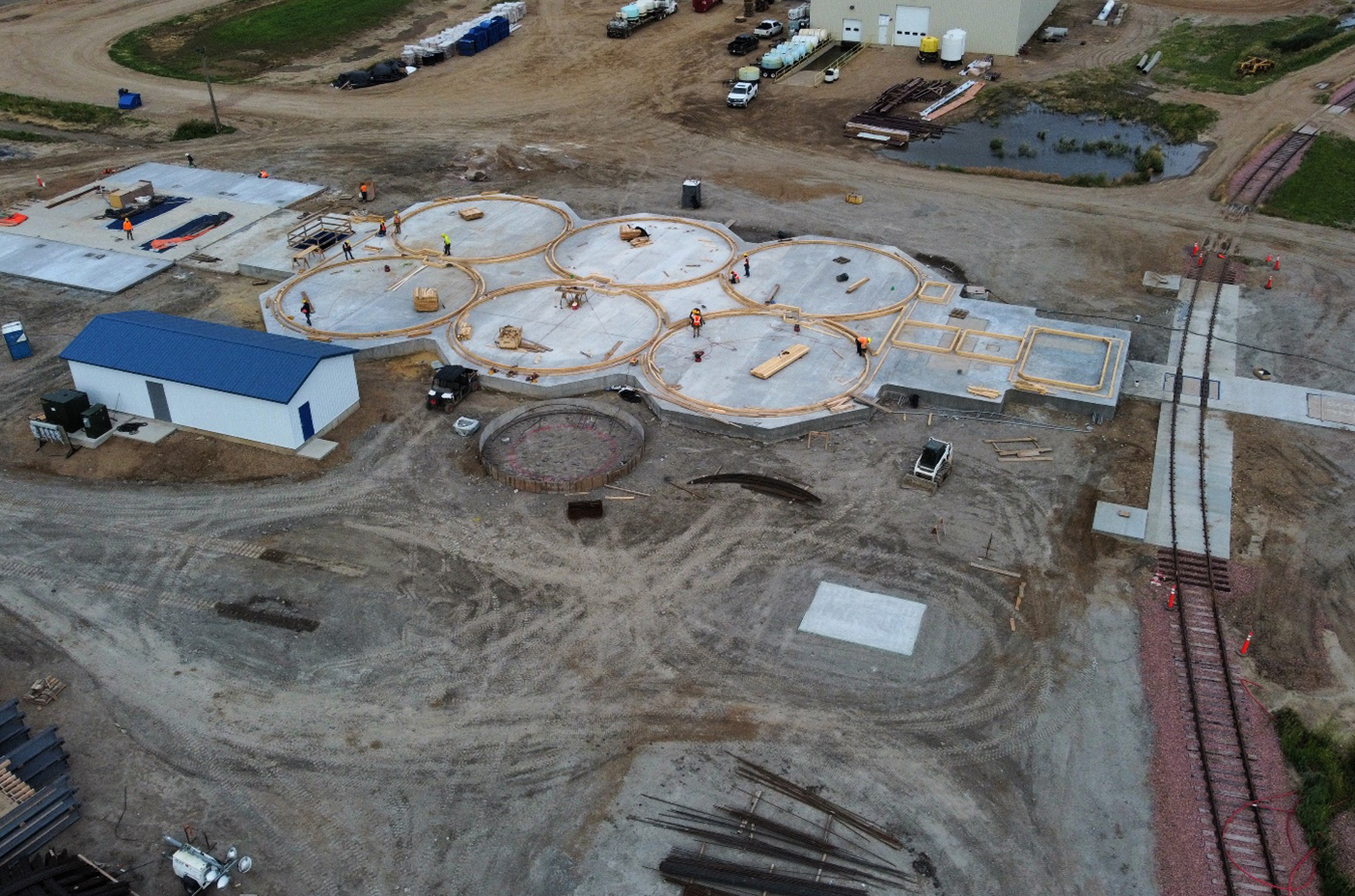 Aerial photo of new terminal to date of June 24